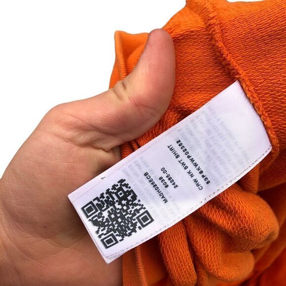 TRUE Religion Crew Neck Sweatshirt XXL Orange Big Logo - Picture 6 of 6